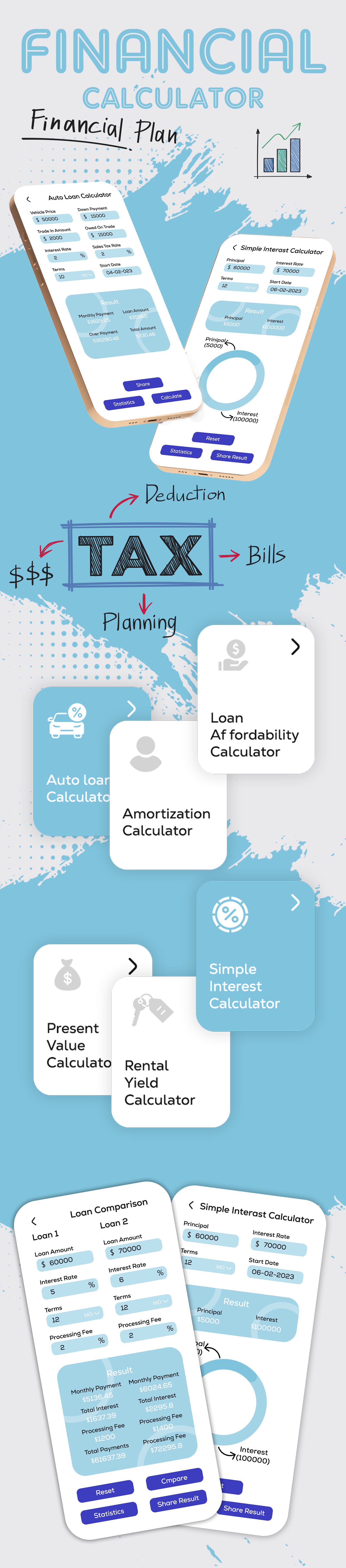 Financial Calculator Pro - Investment Calc - EMI Calculator - Loan Calculator